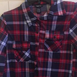 Red and blue flannel